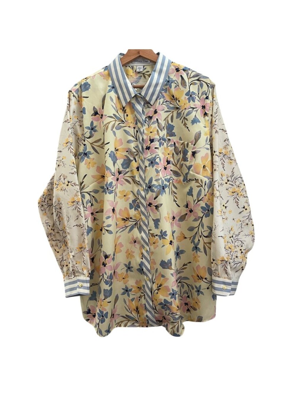 Coldwater Creek Women Cottagecore Floral Blouse Size 2X Plus Romantic Feminine